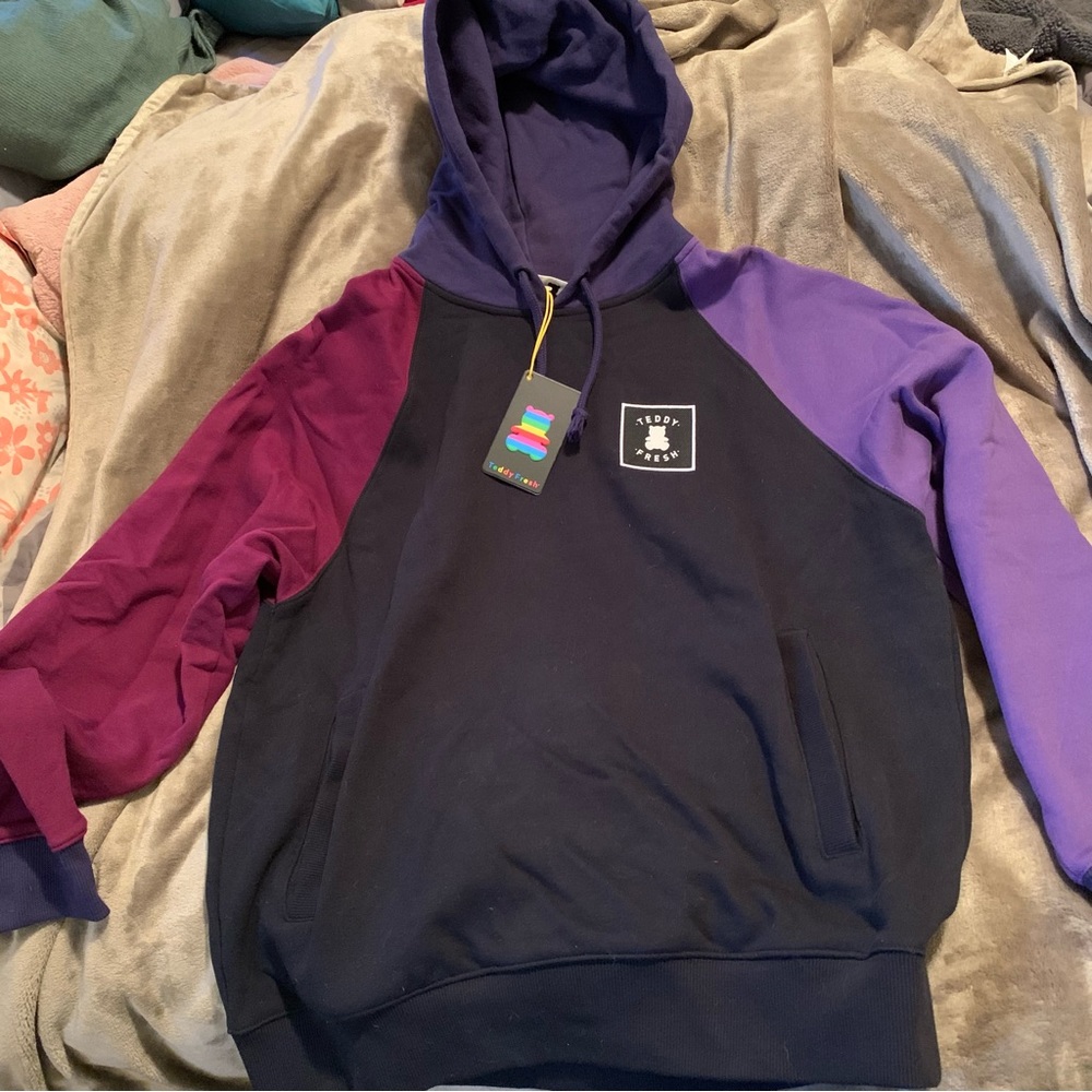 Teddy Fresh Color Block Hoodie